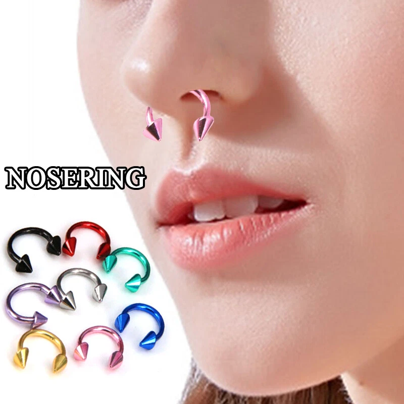 Surgical Steel Clip On Fake Piercing Septum Ring - Plain (Nose, Ear, L –  bodyjewellery.co.uk