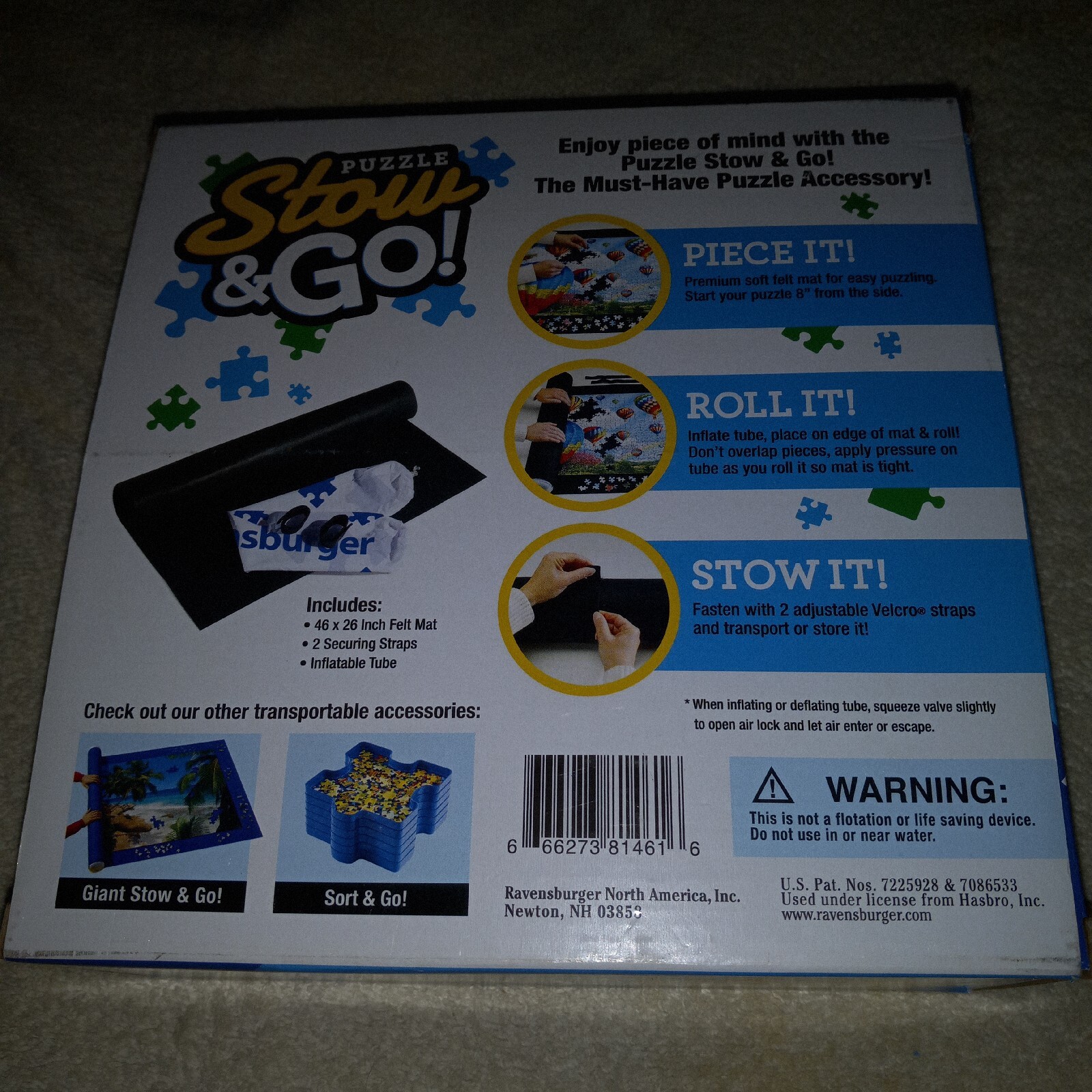Ravensburger Stow and Go Puzzle Mat, Roll up your Jigsaw Puzzle, For Up To 1500