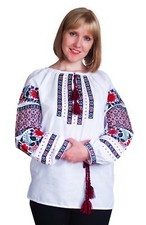 Ukrainian embroidered traditional shirt for ladies, blouse, sorochka vyshyvanka