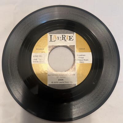 DION - ABRAHAM, MARTIN & JOHN/FROM BOTH SIDES NOW- GOOD 45rpm 7INCH