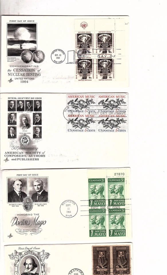 US stamp FDC  Artcraft 1962- 1966  and others 64 first day covers (bb10 - Image 4 of 4