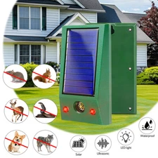 Solar Ultrasonic Animal Repeller Pest Control Outdoor Mice Deer Repellent Device