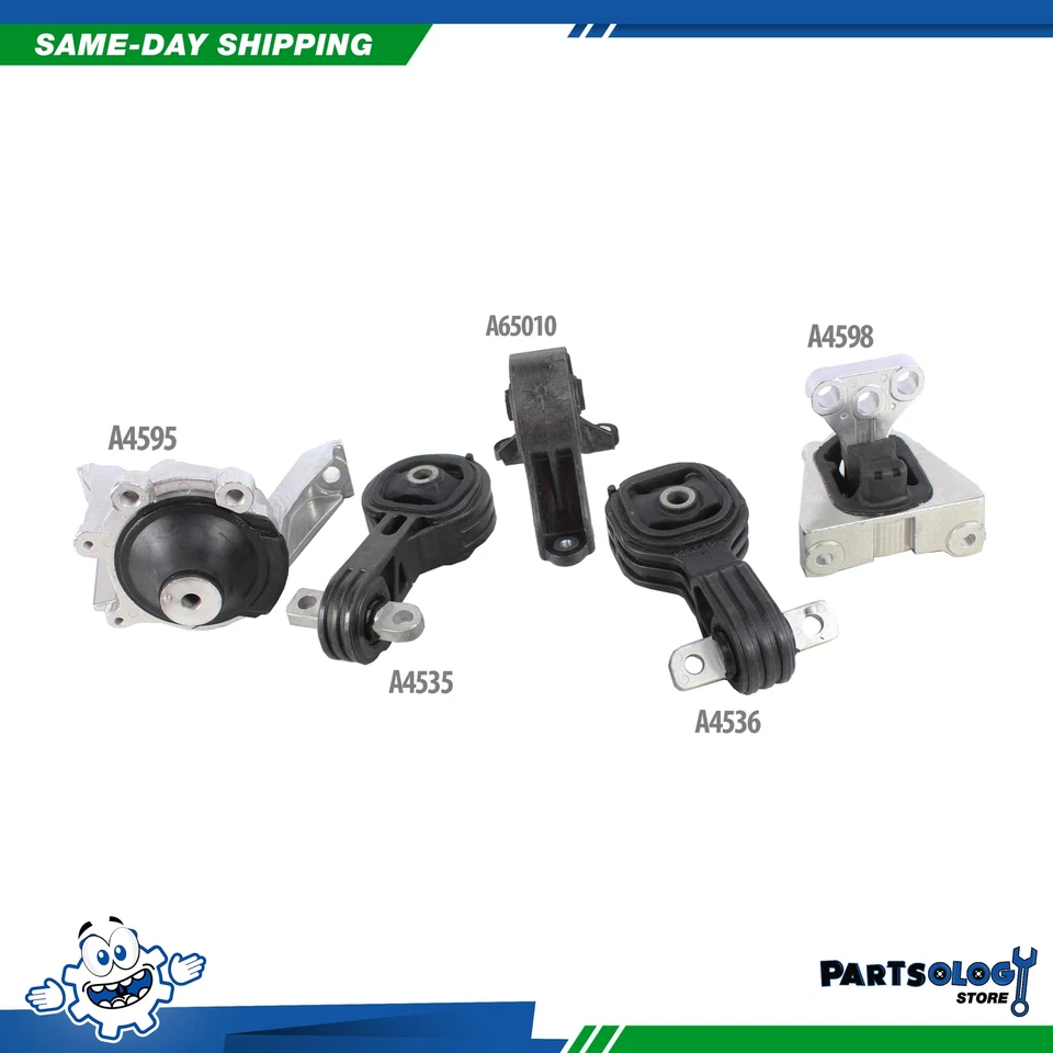 DNJ MMK1024 New Engine Motor Mount Trans. 4wd Kit For 07-11 Honda CR-V 2.4L DOHC Foto 2 de 4