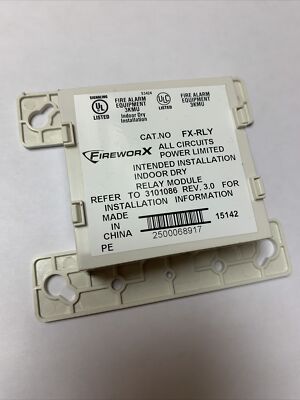 Firex Accessory Module Fireworx FX-RLY ANALOG CONTROL MODULE FIRE ALARM NEW. Edwards | eBay