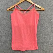Bras N Things Pyjama Top Womens 8 Pink Camisole Tank Sleeveless 53707