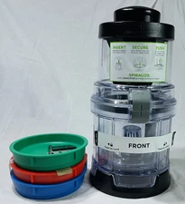 Ninja Spiralizer w/ 3 Blades, Lid, Chute, Pusher, Collection Bowl - See Pictures