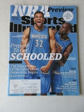 Sports Illustrated October 26, 2015 Preview Karl Anthony Towns Kevin Garnett 