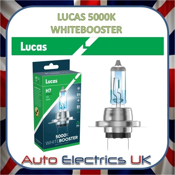 H7 LLB477 5000K BRIGHTER UPGRADE BULB HALOGEN HEADLIGHT HEADLAMP X 2 BULBS LUCAS - Image 2 of 4