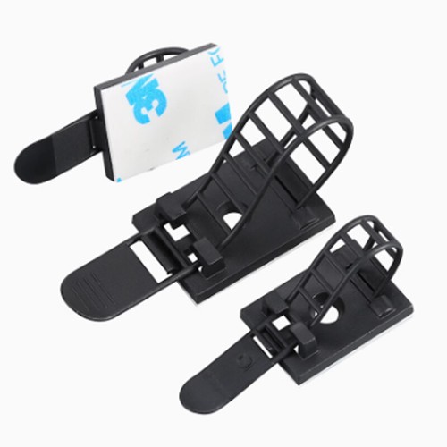 Cable Tie Mount Adjustable Clips Self Adhesive Strap Fix Holder Plastic Network - Bild 4 von 18