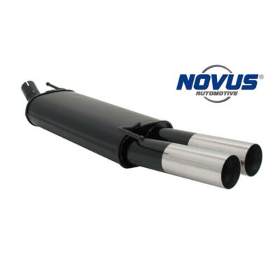 Novus Sport Auspuff Endschalldämpfer 2x76 scharf N für VW Golf 3 4 Cabrio Edel