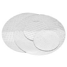 Mini Square Mosaic Tile Round Mirror Glass Sheet Adhesive Home Wall Decor DIY