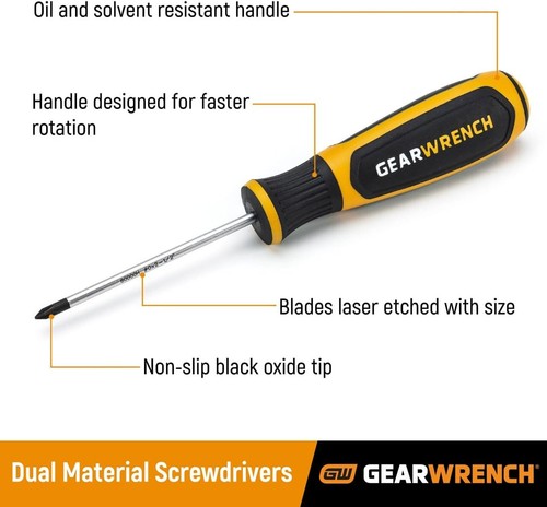 GEARWRENCH 7 Pc. Torx Dual Material Screwdriver Set - 80071H - Picture 2 of 3