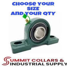 Summit Pillow Block Bearings UCP201 tp UCP215  1/2" -3" You Choose Size & QTY