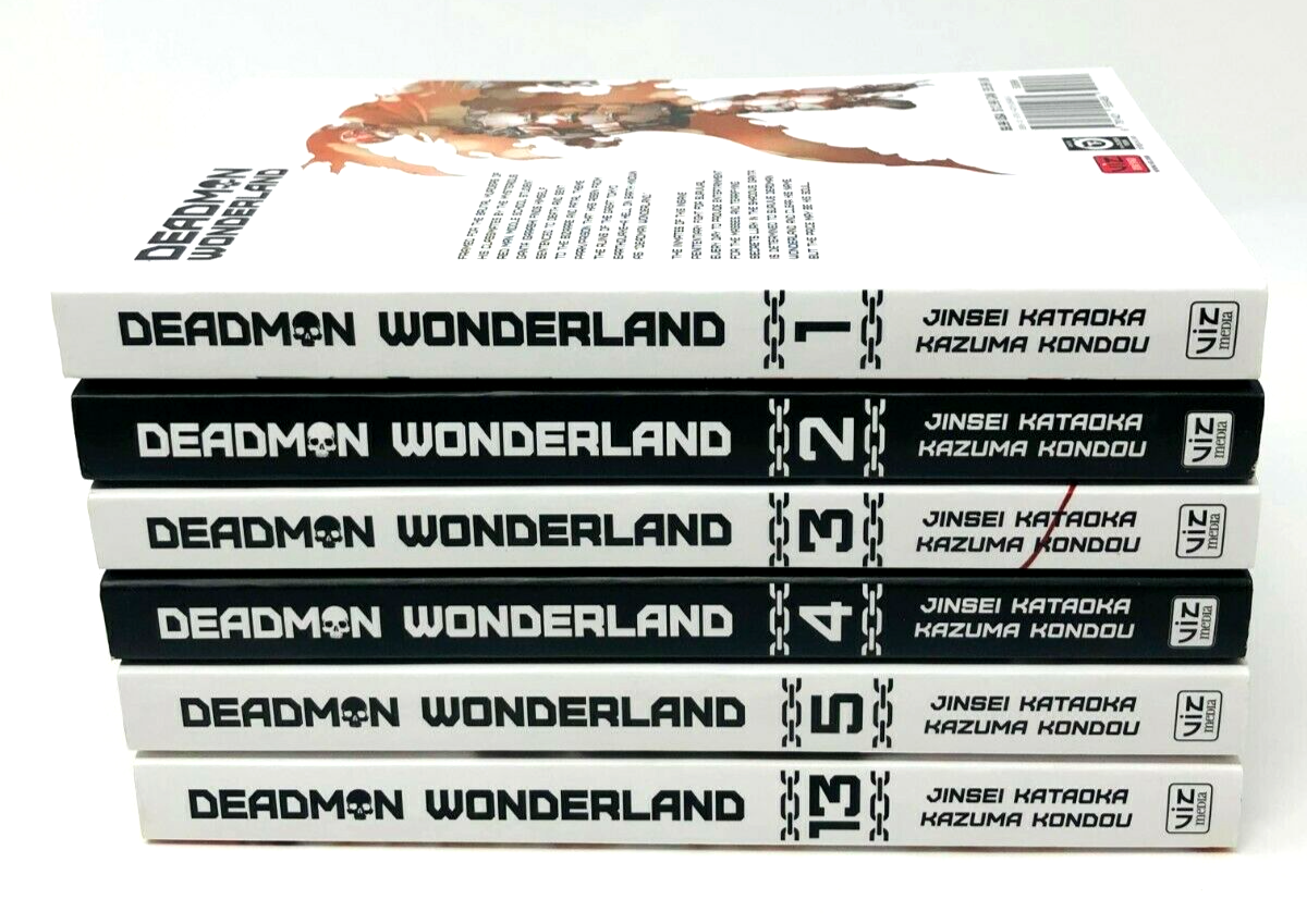 Dead Man Wonderland Volumes 1 2 3 4 5 13 English Manga Volume Lot