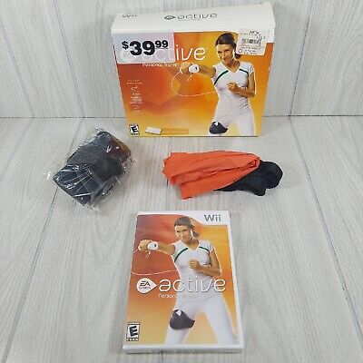 EA Sports Wii Active Personal Trainer Package Game Resistance Band Leg Strap  14633190458