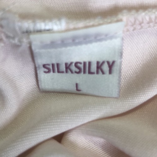 100% Mulberry Silk Pink Tank Top Size Large Luxury New With Tags - Picture 6 of 8