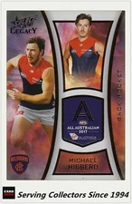 2018 Select AFL Legacy All Australia Team Card AA1 Michael Hibberd (Melb)