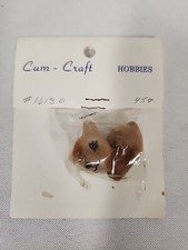 Vintage New Old Stock Cum Craft Flocked Baby Deer 1"