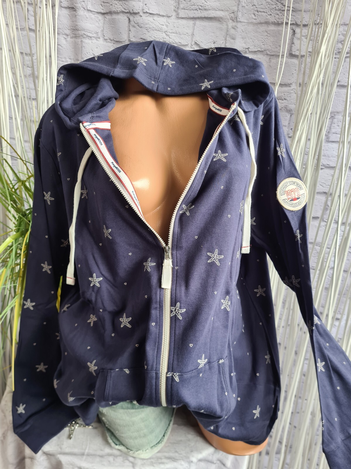 391502/K15 KANGAROOS JACKE/STRICKJACKE MIT KAPUZE GR. 34 Neu