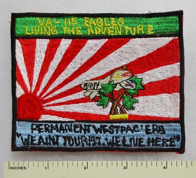 Original US NAVY VA-115 EAGLES SQUADRON WESTPAC PATCH Vintage Japanese Made