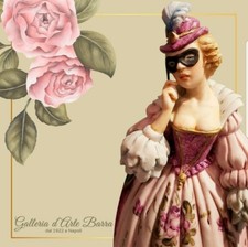 Capodimonte porcelain, Mask Carnival, Flaminia Super Realistic