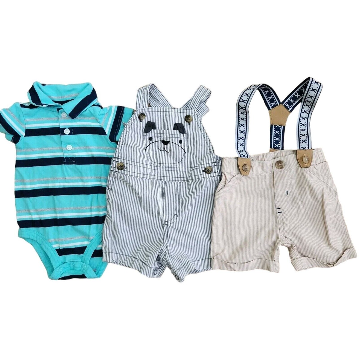 Baby Boy Preppy Outfit Nautical Bundle 3-6m Carters