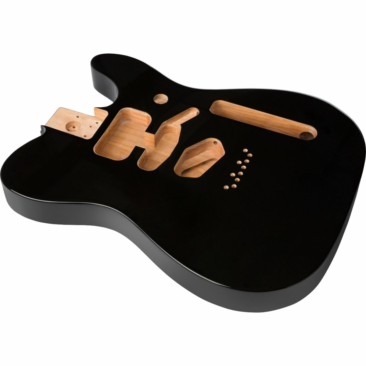 Genuine Fender Deluxe Series Telecaster SSH Alder Body, Black