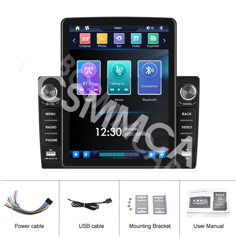 Double Din Radio Car Multimedia Player Bluetooth Head Unit Audio FM Touch Screen