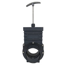 Nuevo salpicadero de polipropileno con mango de válvula de compuerta de PVC Sch 80 de 2" (Soc X Soc)