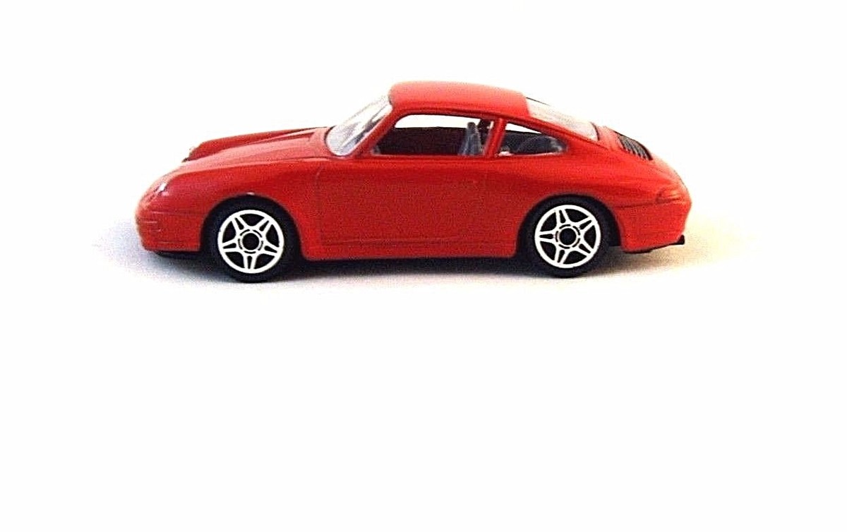 PORSCHE 911 CARRERA RED BURAGO DIECAST CAR MODEL 1/43 COLLECTIBLE