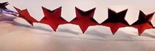 Metallic Red Star Puffy Shape Ribbon