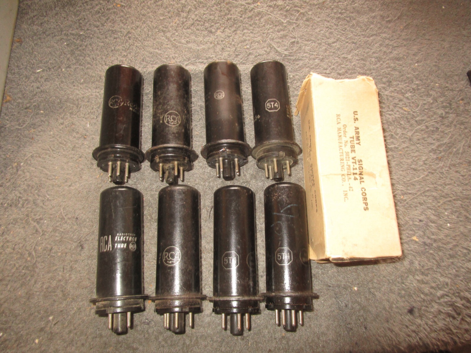 (9) NOS NIB to Strong RCA & Other 5T4 Ham Radio  Audio  Tubes