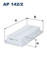 Filtron AP142/2 Luftfilter FüR Charade Almera Trezia BB Echo IST Probox Succeed