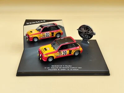 1/43 Renault 5 R5 Turbo #20 Rallye Monte Carlo 1981 Saby UH Universal Hobbies - Photo 1/4