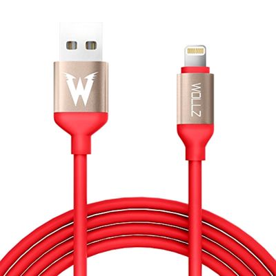 3 charging Cable 5ft 1M Heavy Duty USB Cord Apple iPhone X 8 7 6 5 Red 