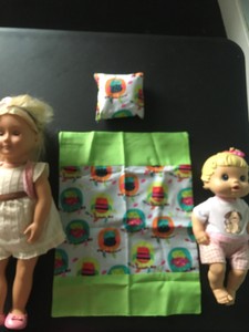doll blanket and pillow set