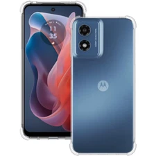 Moto G Power 2024 5G Clear Shockproof Crystal TPU Soft Back Case