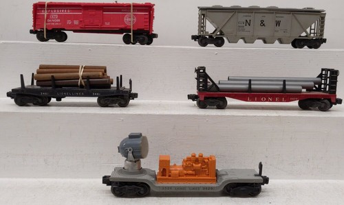 Lionel Vintage O Surtido Freight-Lionel Lines/N&W #3420/6477/3461/6470/6446[5] | Zustand: Used