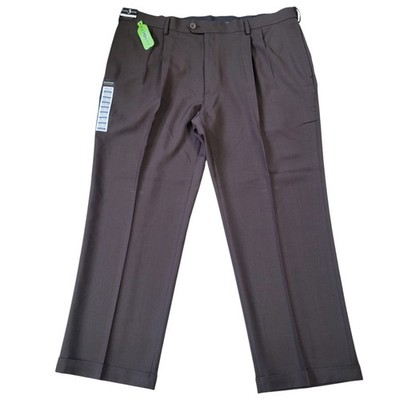 Haggar Men's E-CLO Stria Classic-Fit Pleated Expandable Waistband Dress Pants 42 | eBay Haggar Men's E-CLO Stria Classic-Fit Pleated Expandable Waistband Dress Pants 42 | eBay