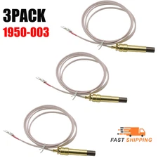 3X TWO LEAD THERMOPILE 60"inch Adaptor included 750 MV For ROBERTSHAW 1950-003