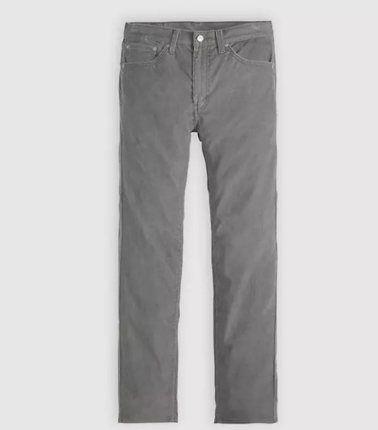 BRAND NEW LEVI'S 505&trade; Regular Fit Corduroy Pants - Smoked 