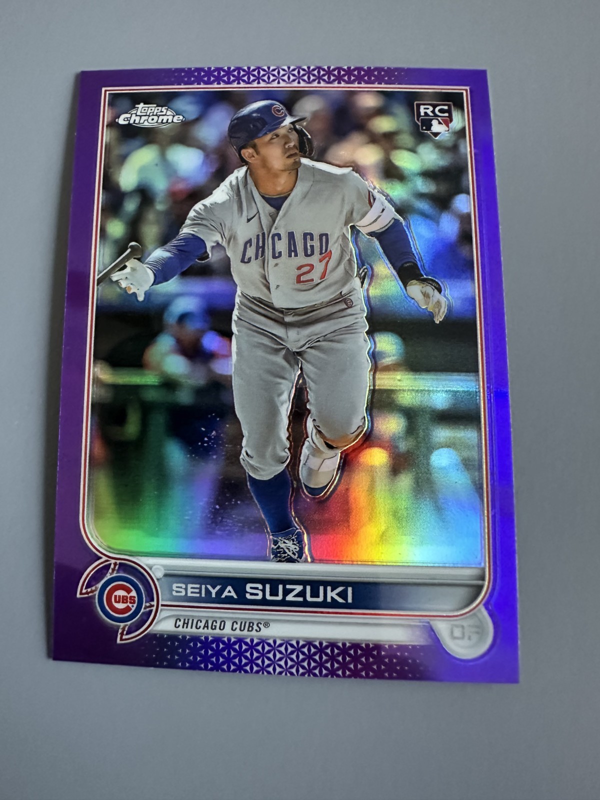 2022 Topps Chrome Update SEIYA SUZUKI RC #USC115 PURPLE REFRACTOR Chicago Cubs