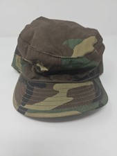 USGI Military Patrol Cap Size 7 1/4 Cold Weather BDU Woodland Camouflage Hat
