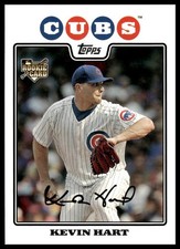 2008 Topps #129 Kevin Hart RC Chicago Cubs NM+