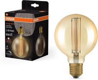 Osram Led Globe G95 Vintage Lampe 1906 E27 8,8W 2200K Dimmbar Warmweiß Gold