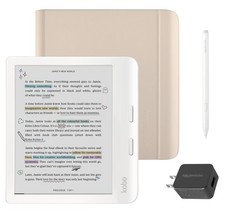 Kobo Libra Colour (White) eReader with Sand B...