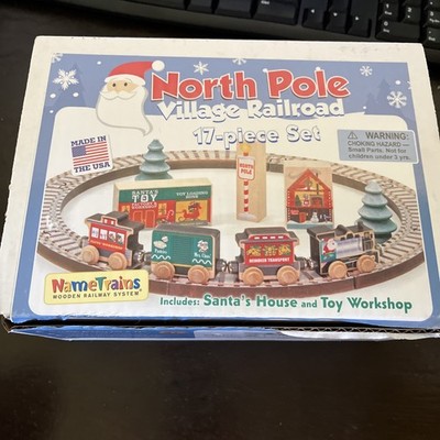 Maple Landmark Inc. 11232 North Pole Village Railroad Expandable Non-ToxicFinish