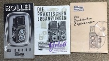 Brochures For Rolleicord, Rolleiflex, Lot E, German