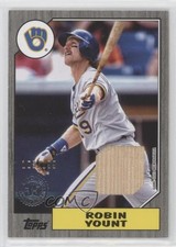2022 Series 2 1987 Topps Baseball Relics Black /199 Robin Yount #87BR-RY HOF 5m1