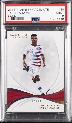 Tyler Adams #80 2018 Panini Immaculate card